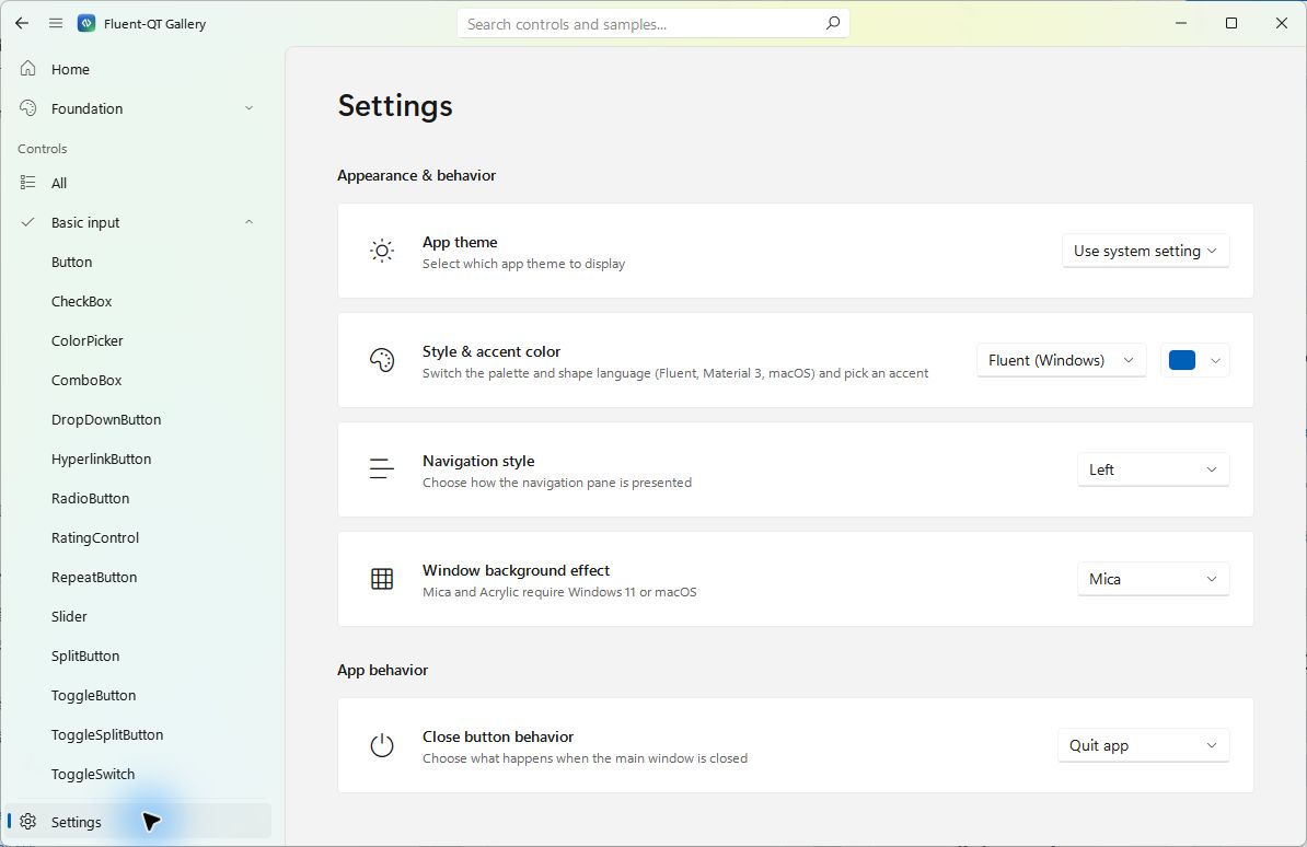 Collections in Fluent-QT Gallery